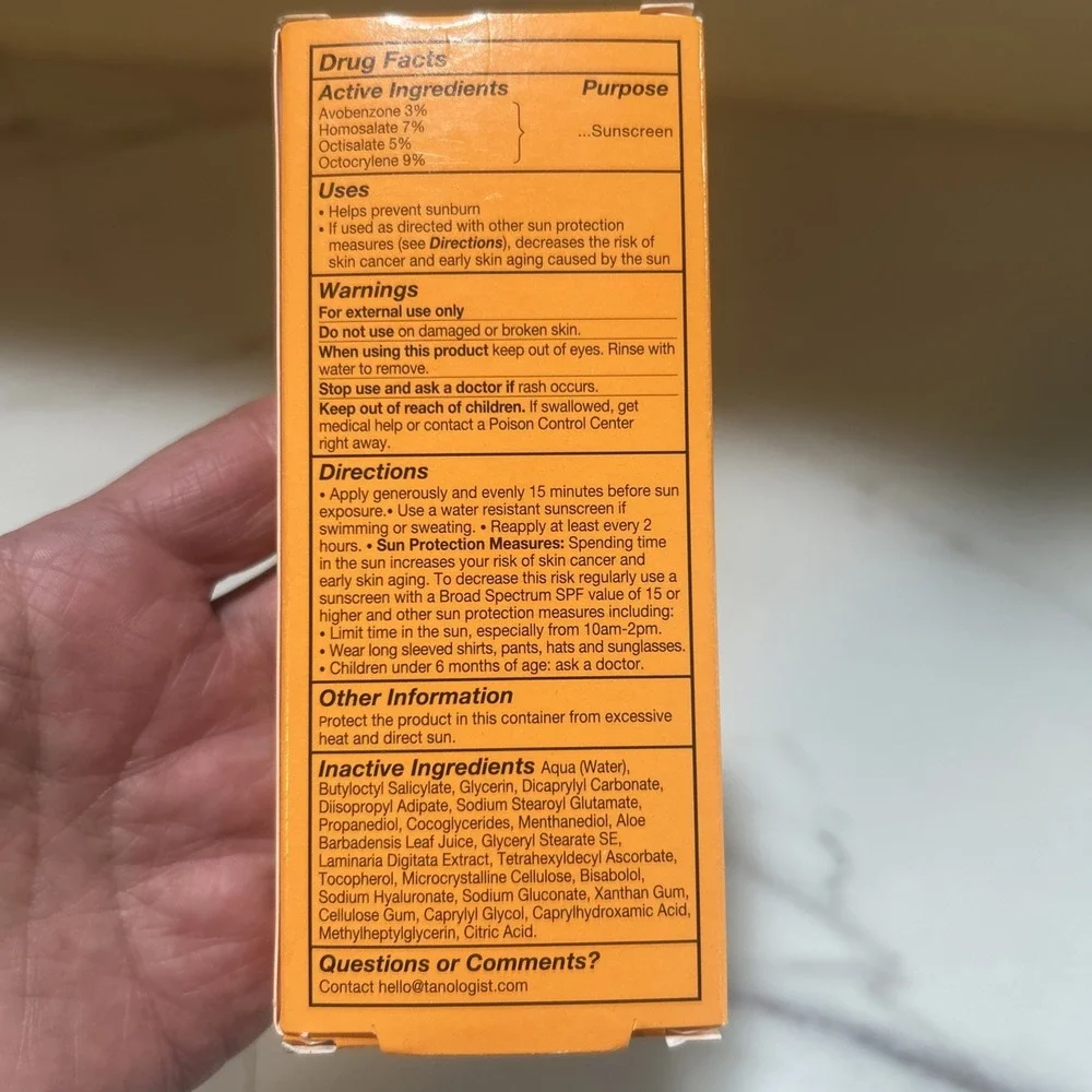 Tanologist Super Shield Face Fluid SPF 50 Sunscreen 50 mL/1.69 oz Exp 05/2027